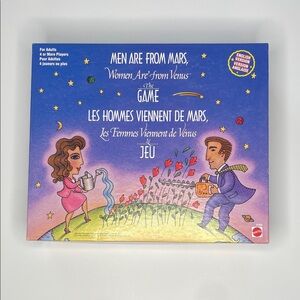 NWOT Mattel Men Are From Mars, Women Are From Venus Board Game